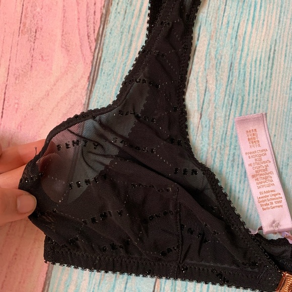 Set of 2 savage x Fenty see through mesh bralettes size small - Picture 8 of 10